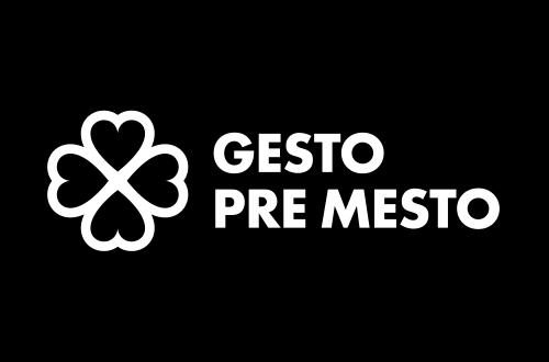 Logo GESTO PRE MESTO - Biele